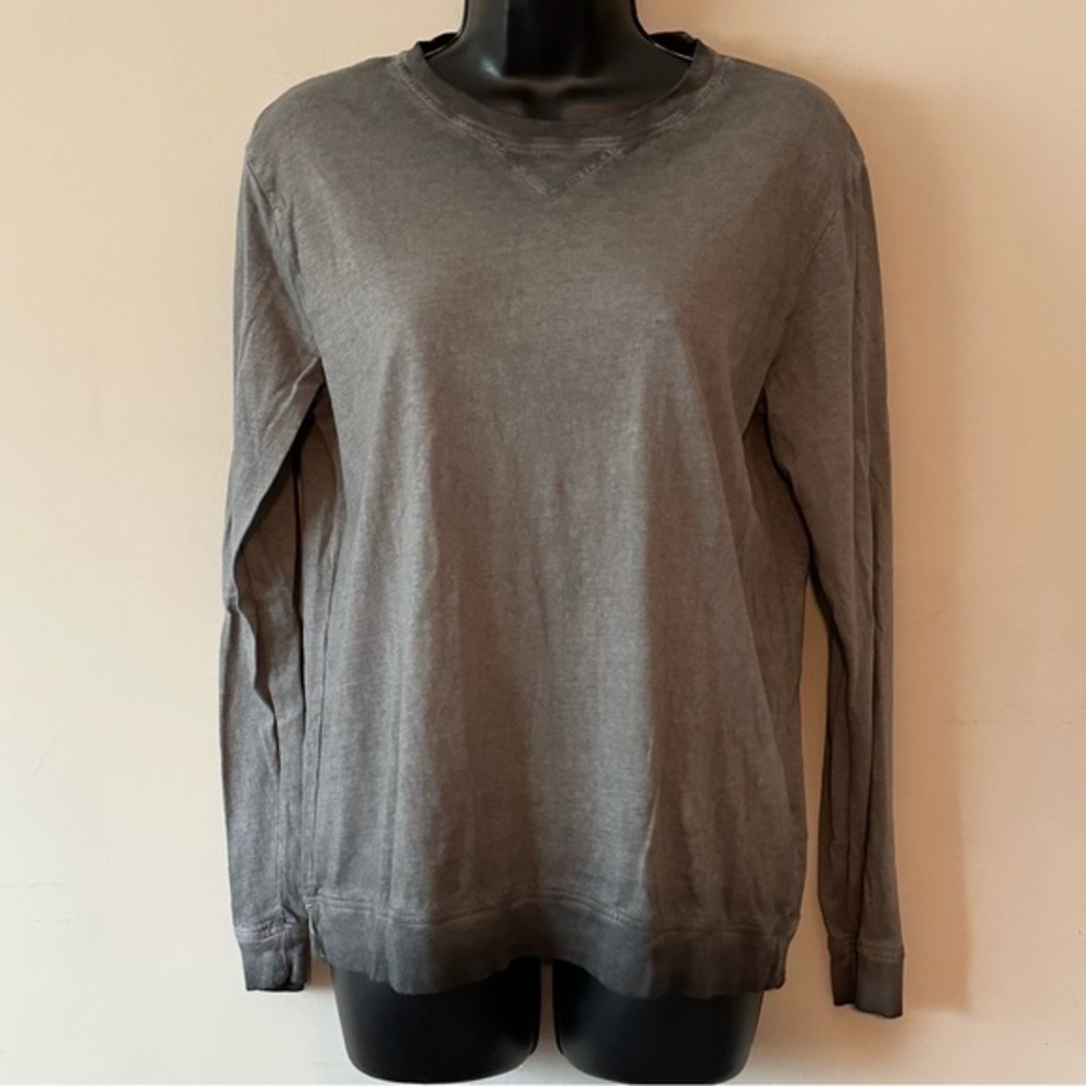 Mono B Women’s Gray Long Sleeve Blouse Size small NWOT